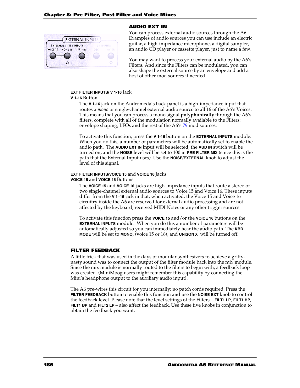 ALESIS ANDROMEDA A6 User Manual | Page 188 / 280