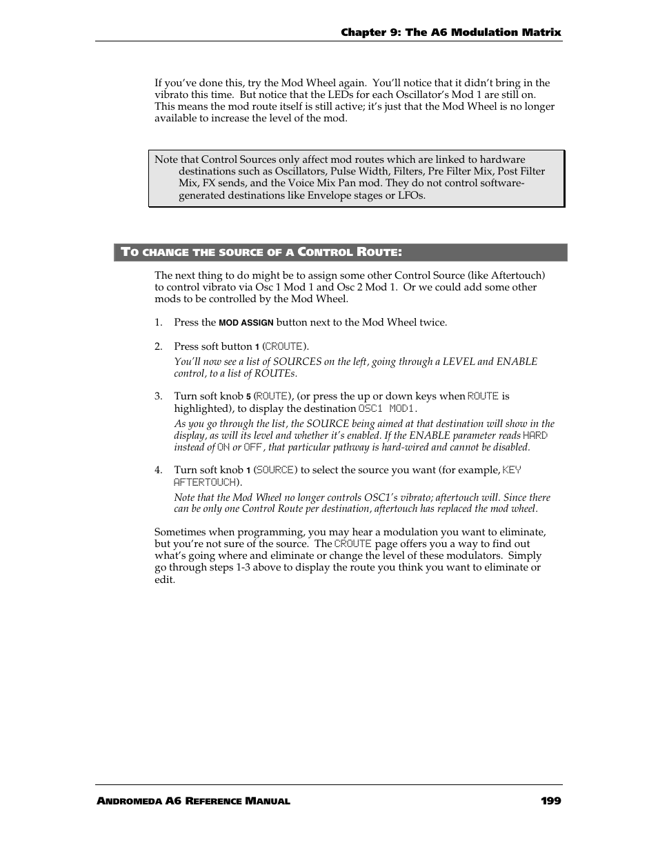 ALESIS ANDROMEDA A6 User Manual | Page 201 / 280