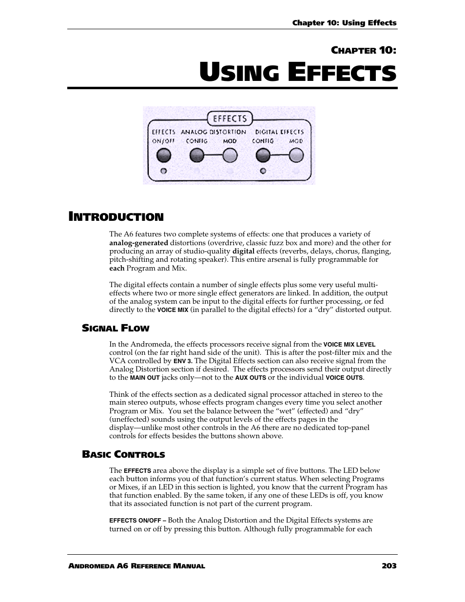 Sing, Ffects, Ntroduction | ALESIS ANDROMEDA A6 User Manual | Page 205 / 280