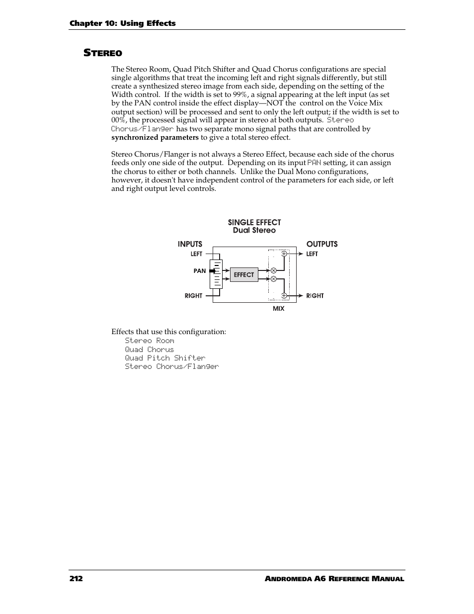 ALESIS ANDROMEDA A6 User Manual | Page 214 / 280