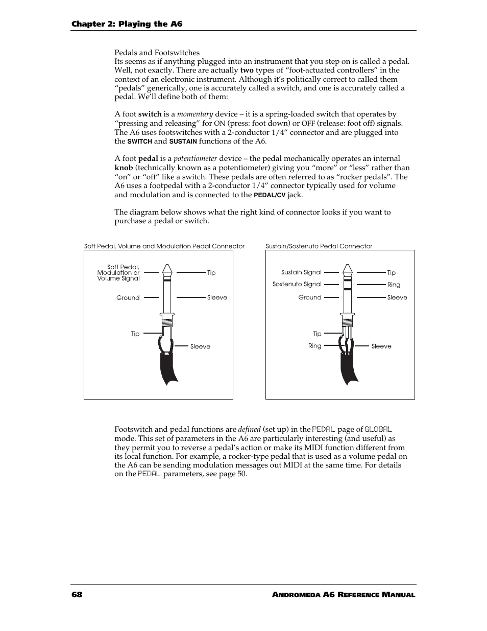 ALESIS ANDROMEDA A6 User Manual | Page 70 / 280