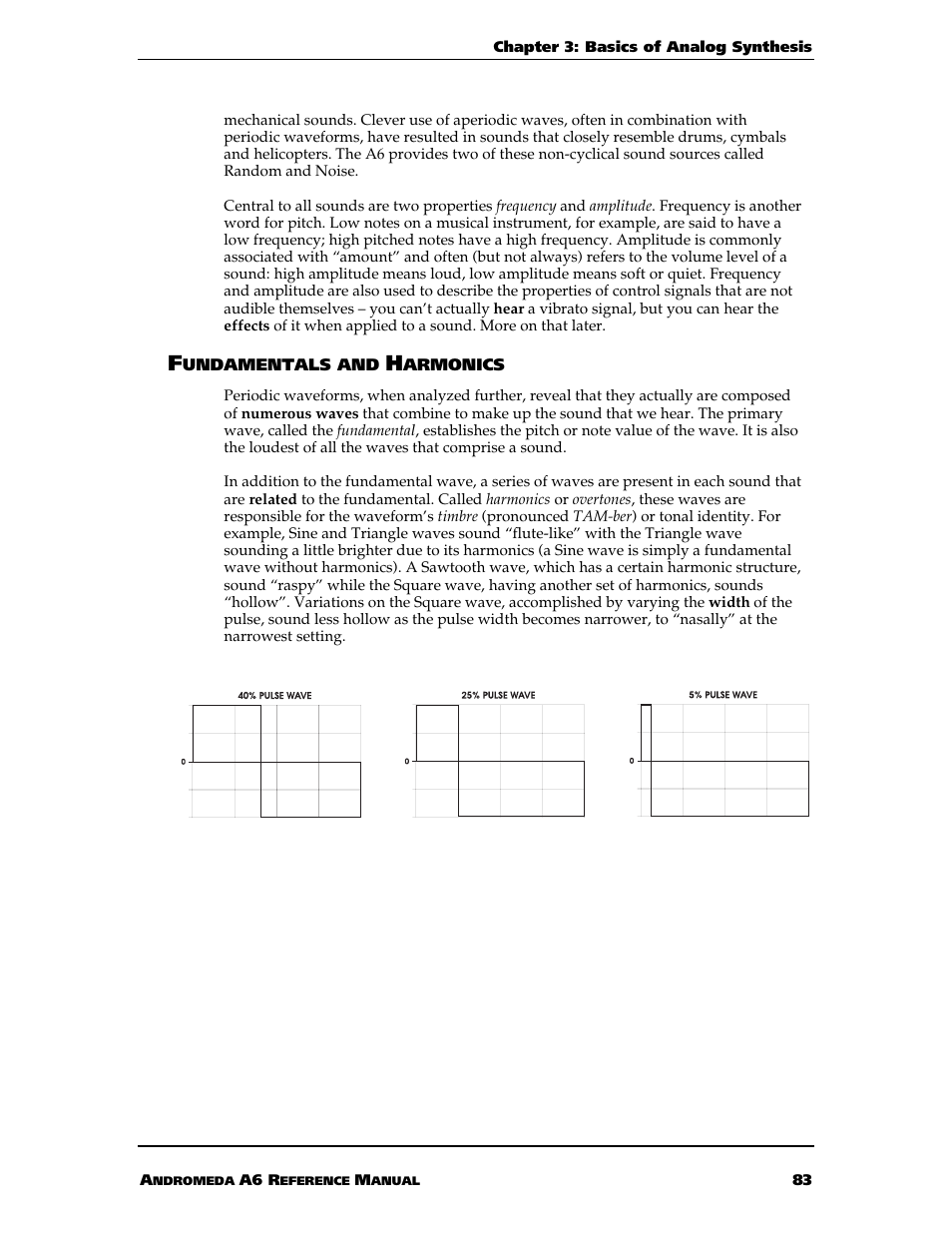 ALESIS ANDROMEDA A6 User Manual | Page 85 / 280