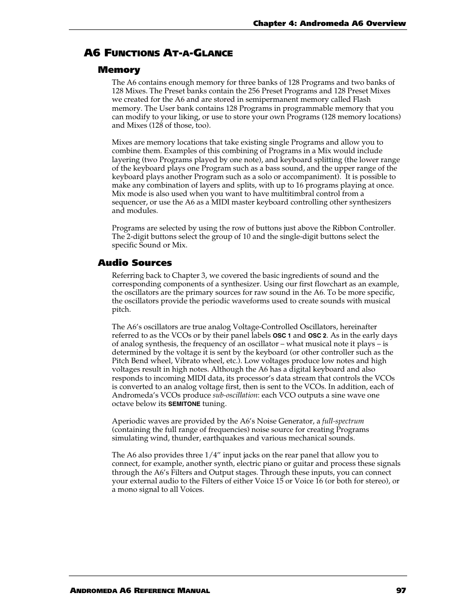 A6 f | ALESIS ANDROMEDA A6 User Manual | Page 99 / 280