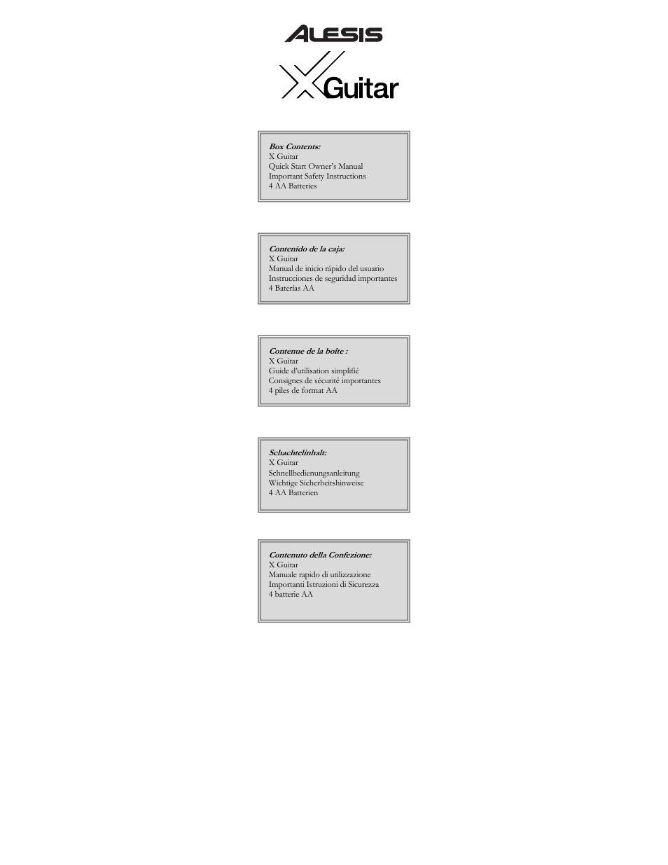 ALESIS X User Manual | 82 pages