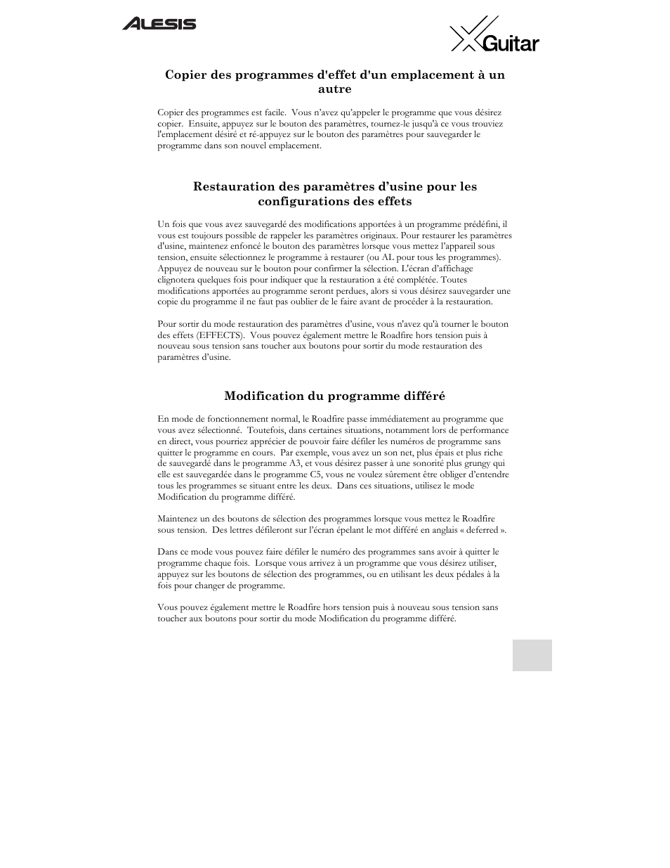 ALESIS X User Manual | Page 49 / 82