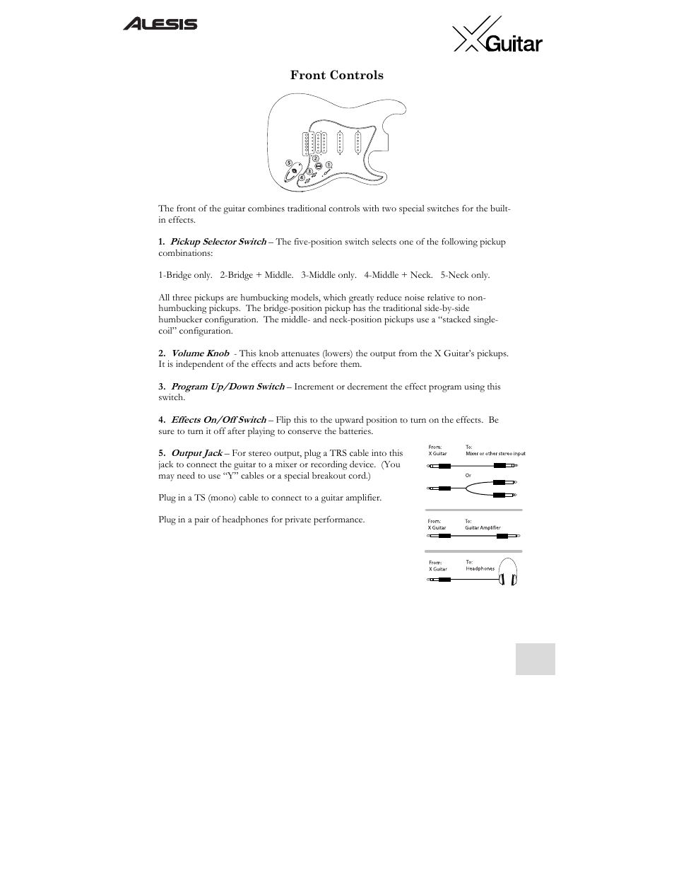 ALESIS X User Manual | Page 5 / 82