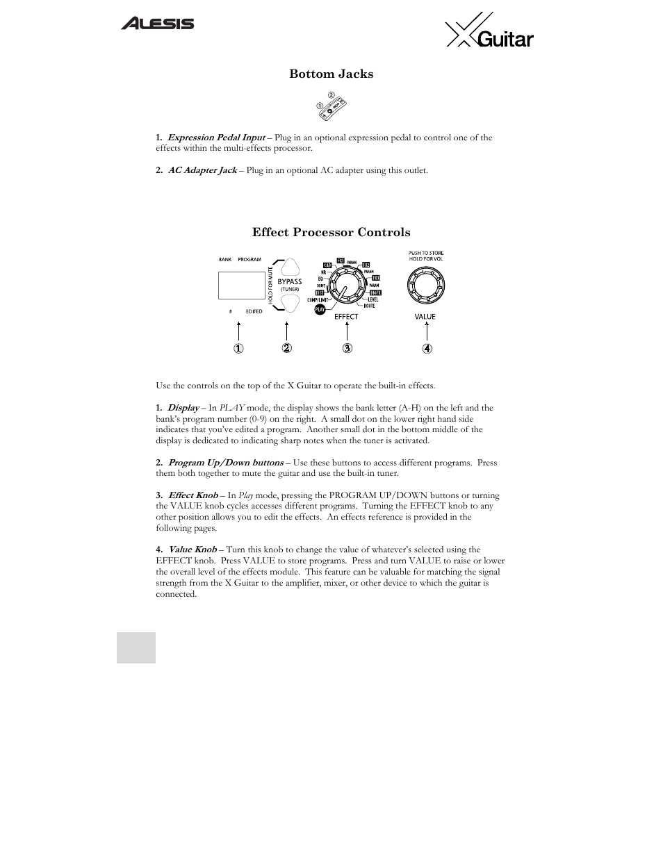 ALESIS X User Manual | Page 6 / 82