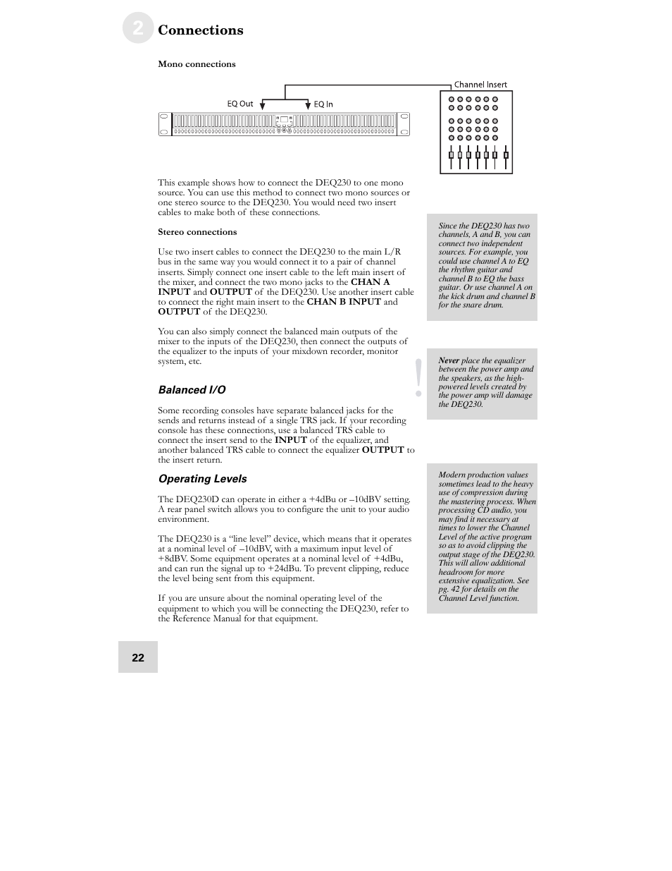 ALESIS DEQ230D User Manual | Page 24 / 80