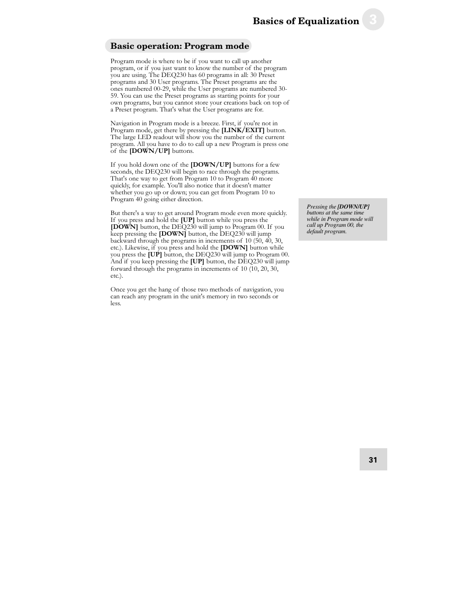 ALESIS DEQ230D User Manual | Page 33 / 80
