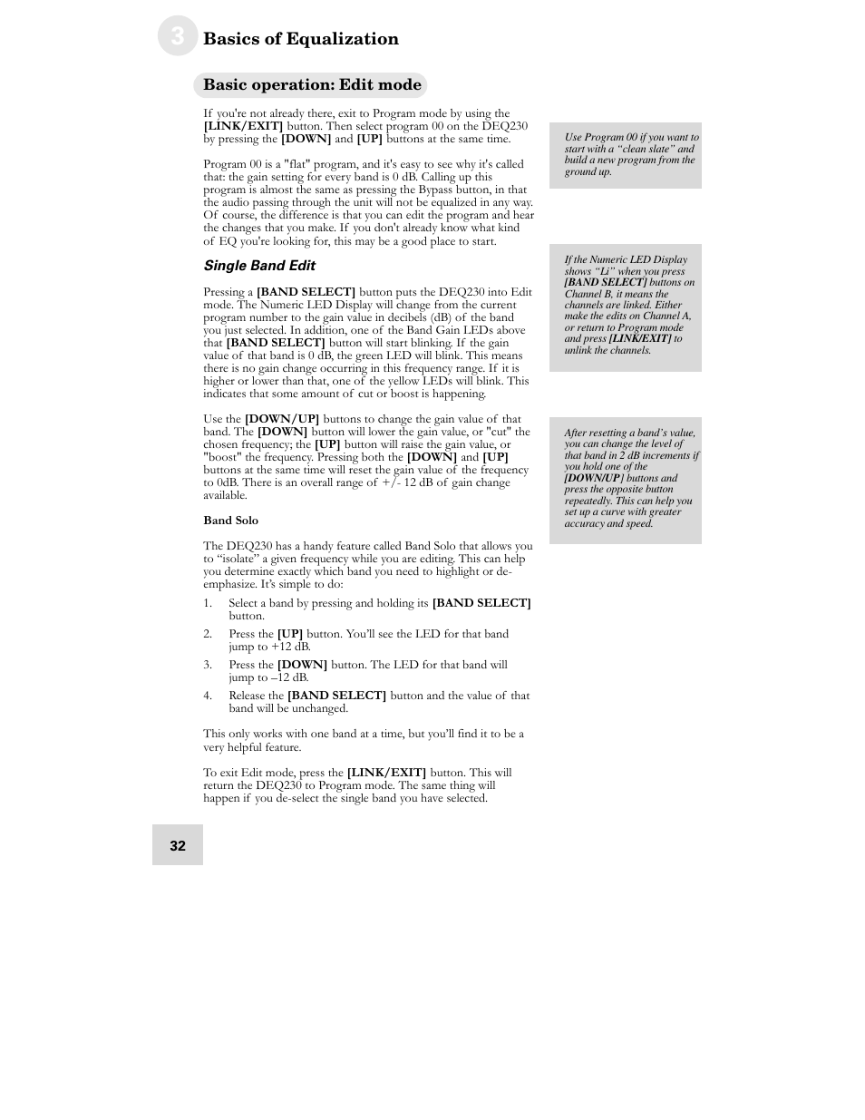 ALESIS DEQ230D User Manual | Page 34 / 80