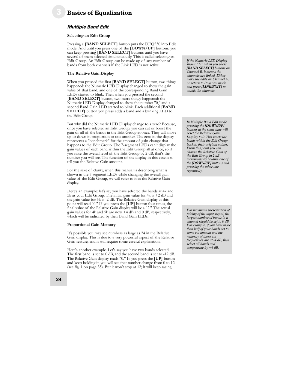 ALESIS DEQ230D User Manual | Page 36 / 80