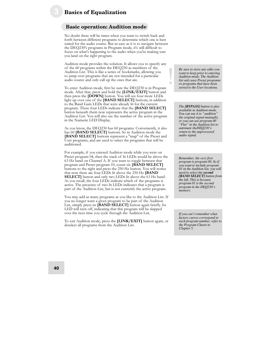 ALESIS DEQ230D User Manual | Page 42 / 80