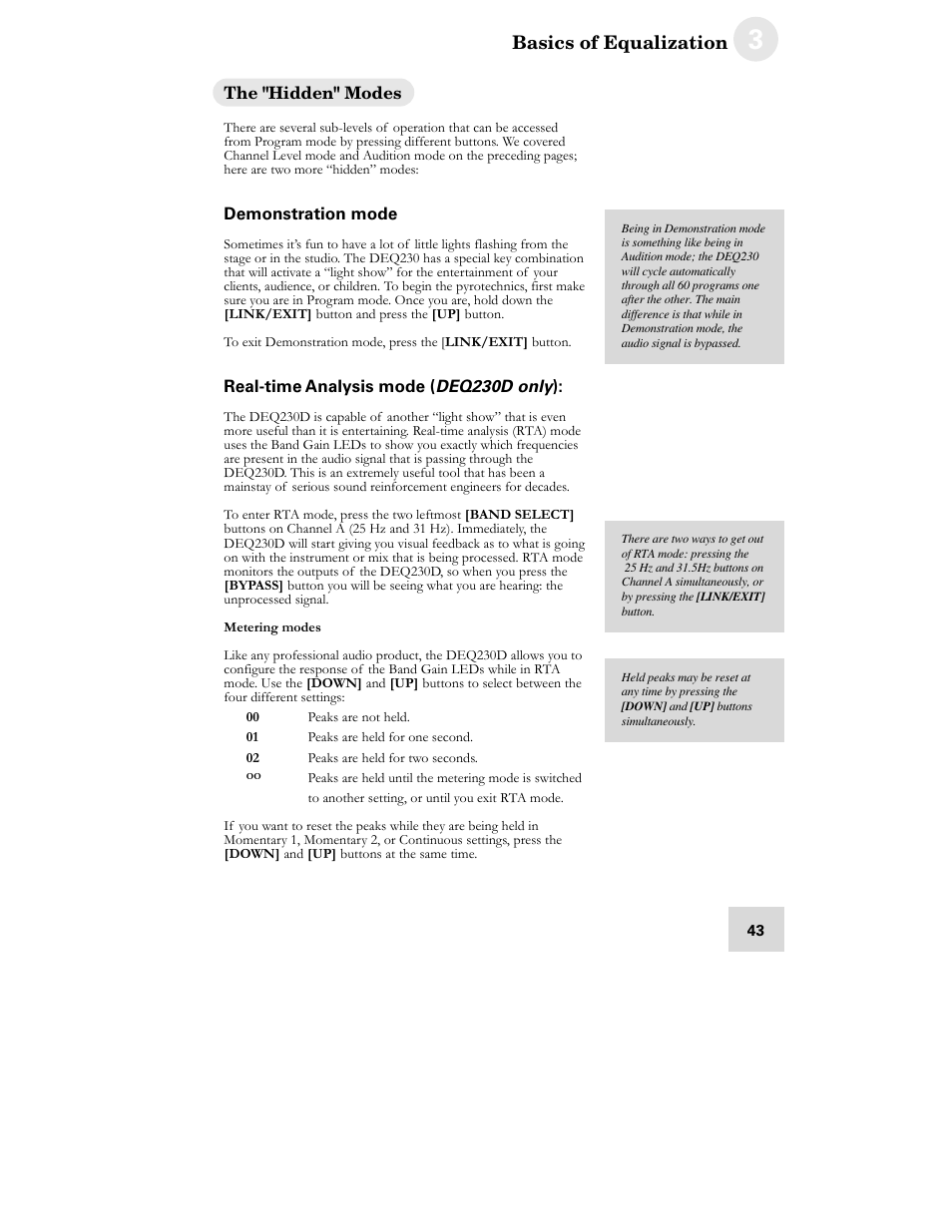 ALESIS DEQ230D User Manual | Page 45 / 80