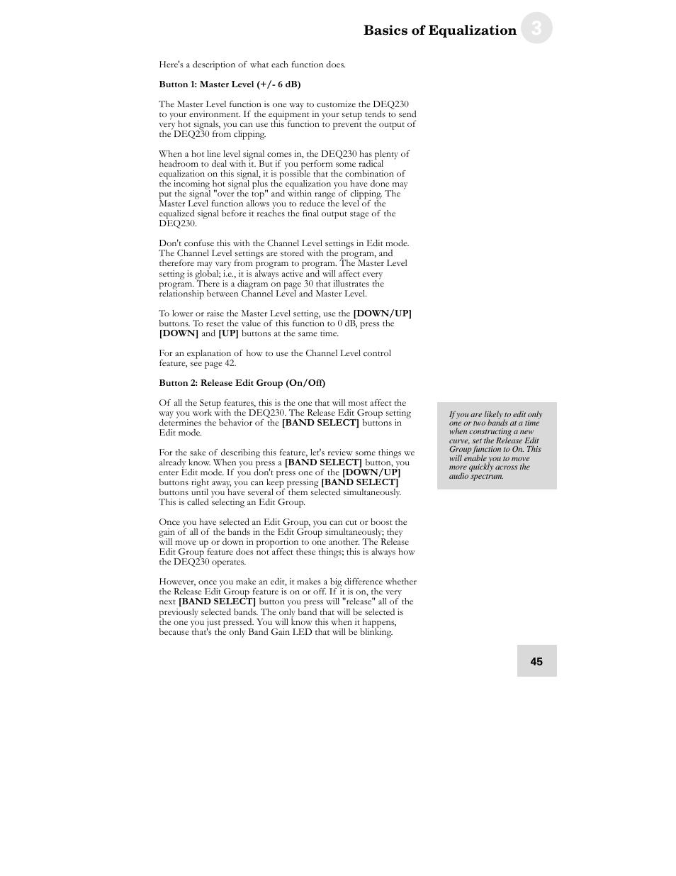 ALESIS DEQ230D User Manual | Page 47 / 80