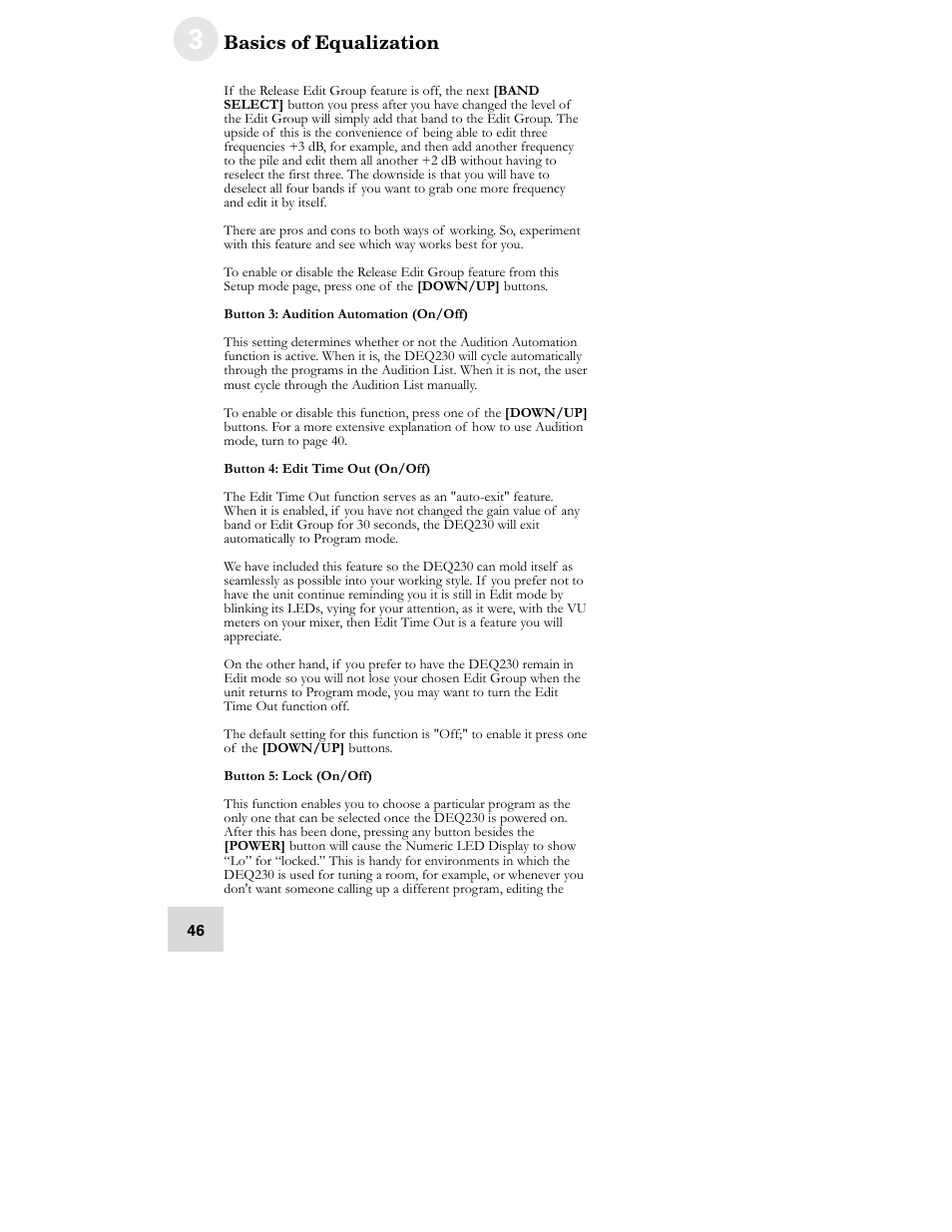 ALESIS DEQ230D User Manual | Page 48 / 80