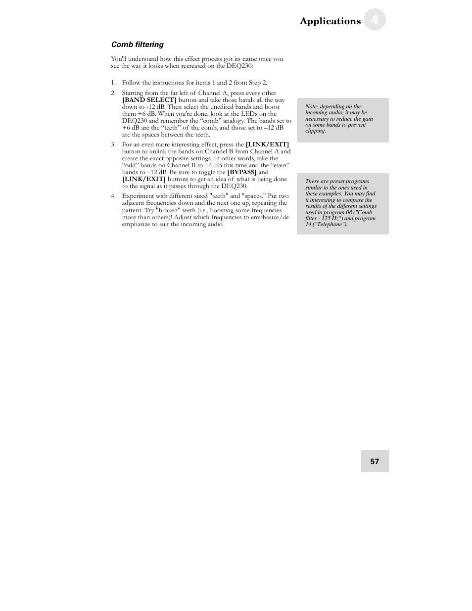 ALESIS DEQ230D User Manual | Page 59 / 80