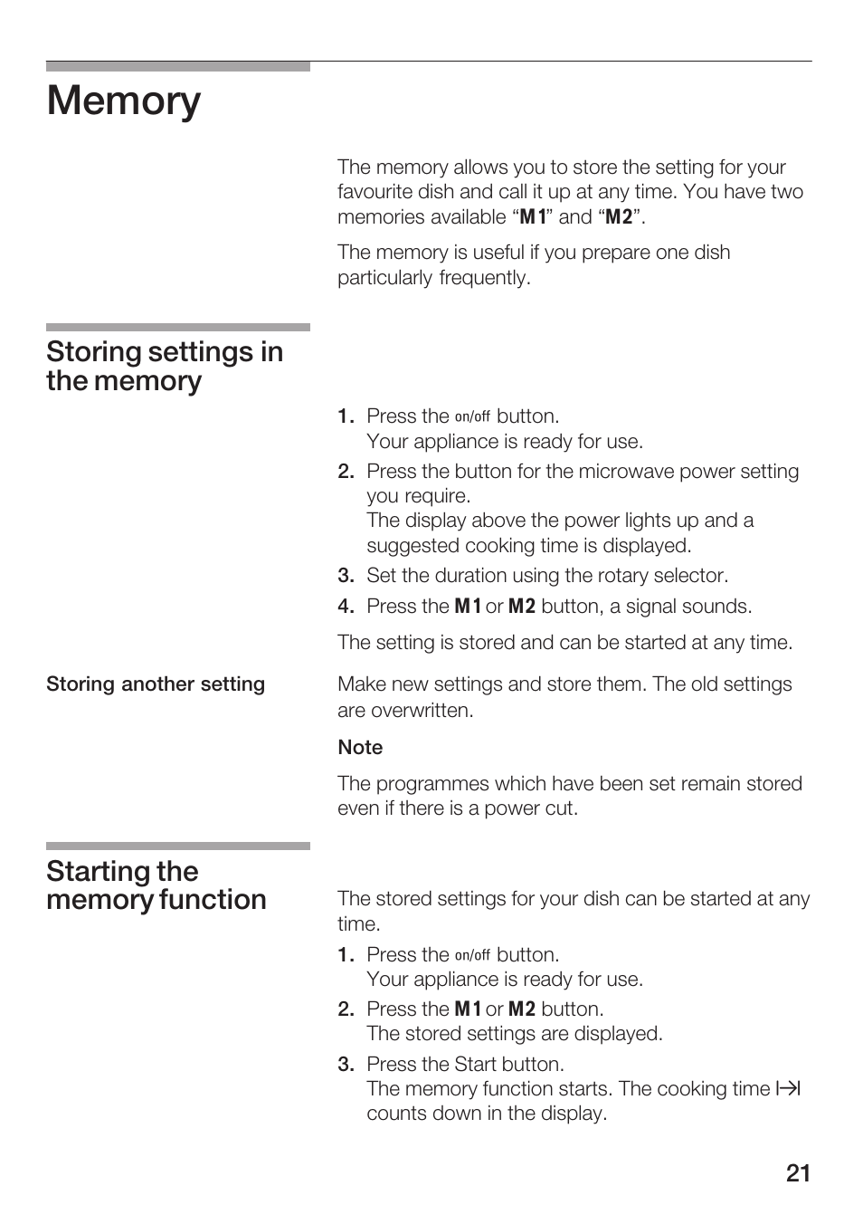 Siemens HF25M5L2 User Manual | Page 21 / 160