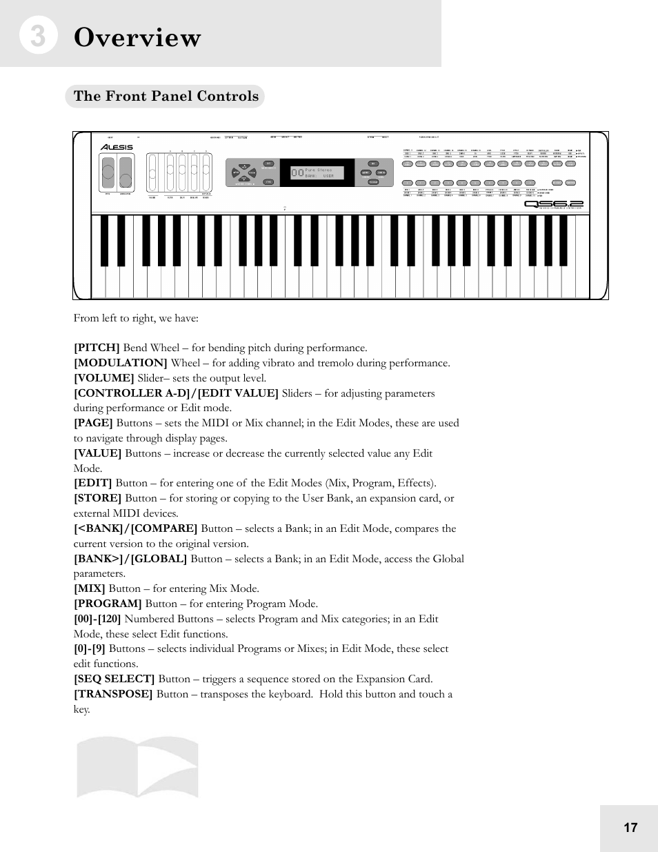 Overview | ALESIS QS6.2 User Manual | Page 19 / 105