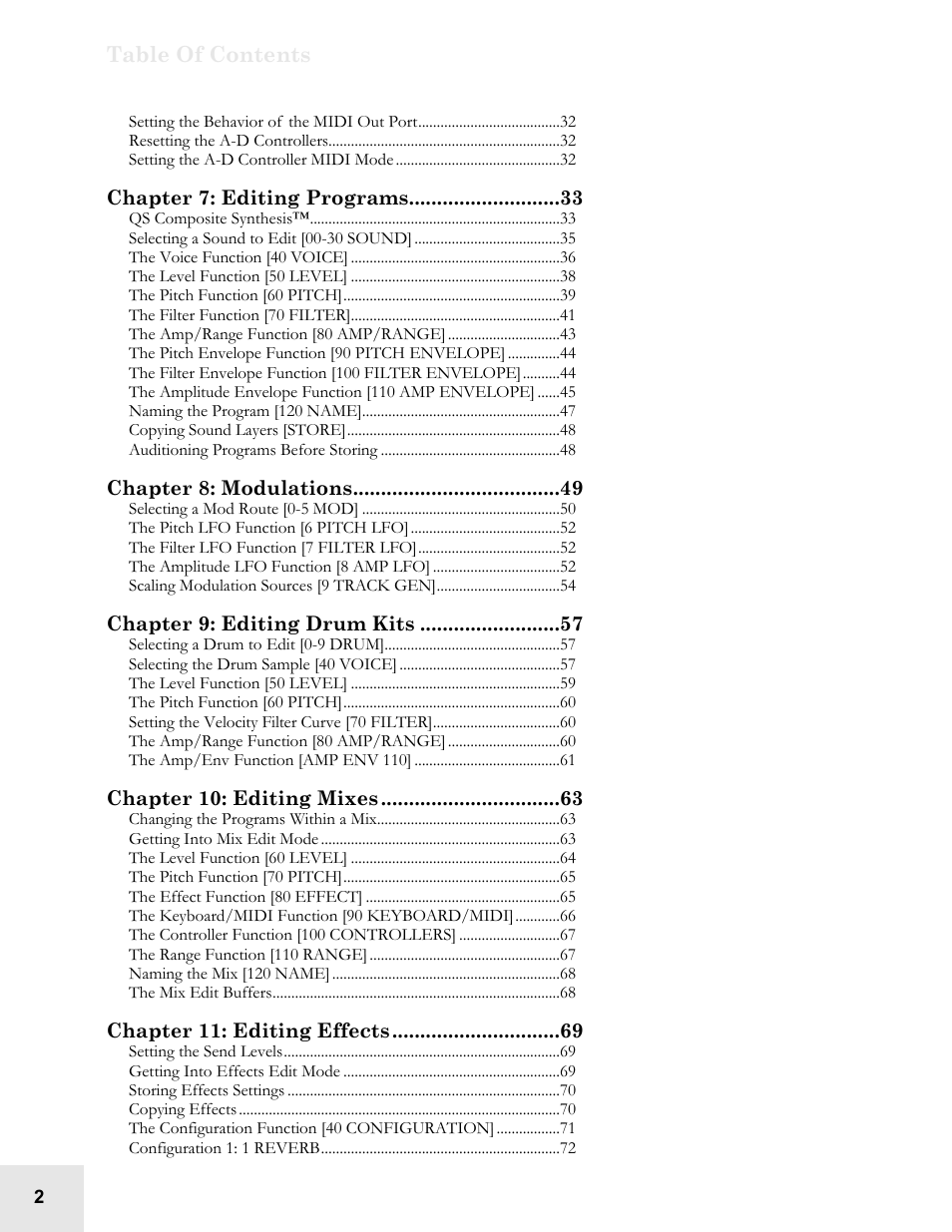 ALESIS QS6.2 User Manual | Page 4 / 105