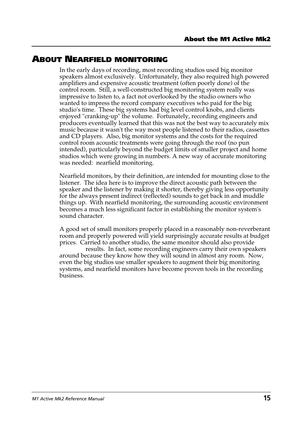 ALESIS M1 Active Mk2 User Manual | Page 13 / 44