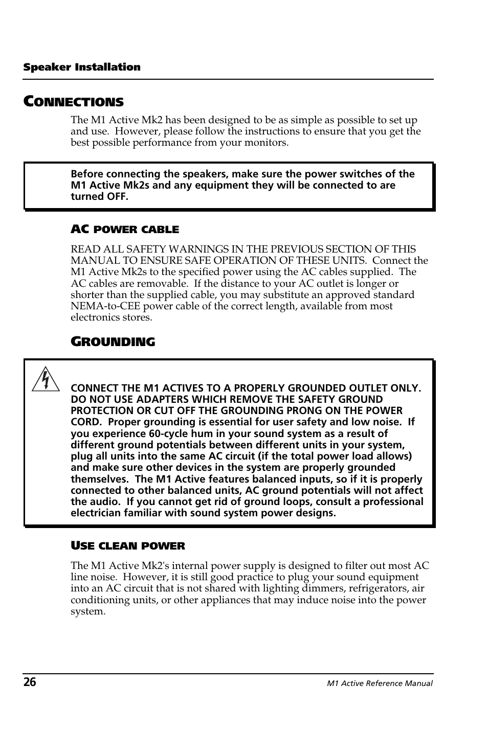 ALESIS M1 Active Mk2 User Manual | Page 24 / 44