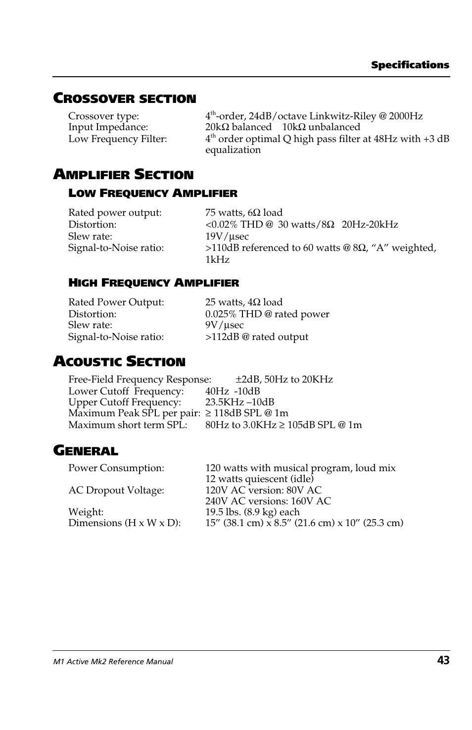 ALESIS M1 Active Mk2 User Manual | Page 41 / 44