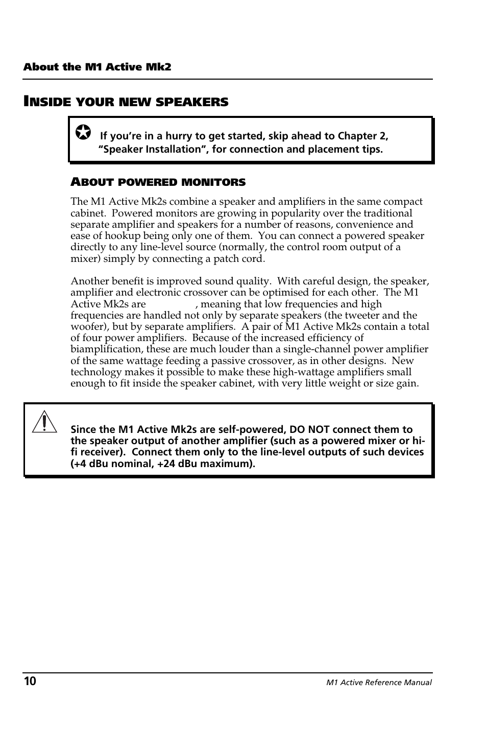 ALESIS M1 Active Mk2 User Manual | Page 8 / 44