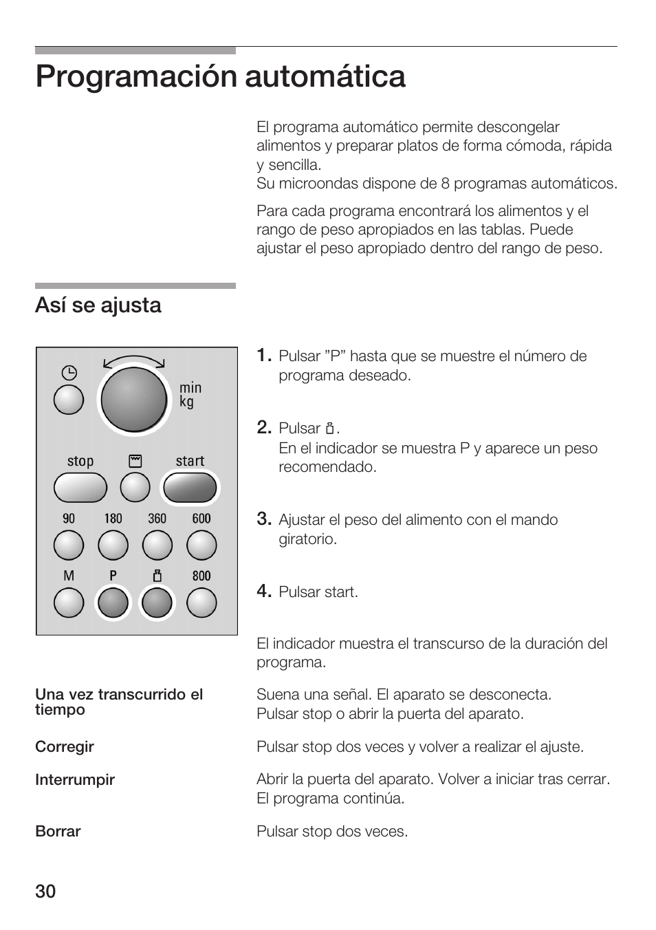 Programación automática, Así se ajusta | Siemens HF15G561 User Manual | Page 30 / 164