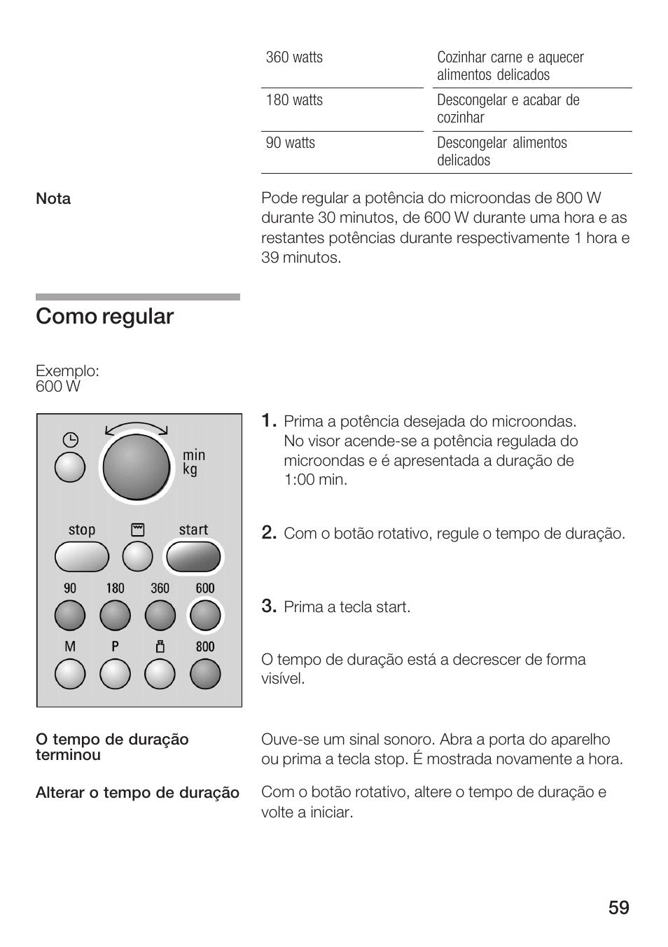 Como regular | Siemens HF15G561 User Manual | Page 59 / 164