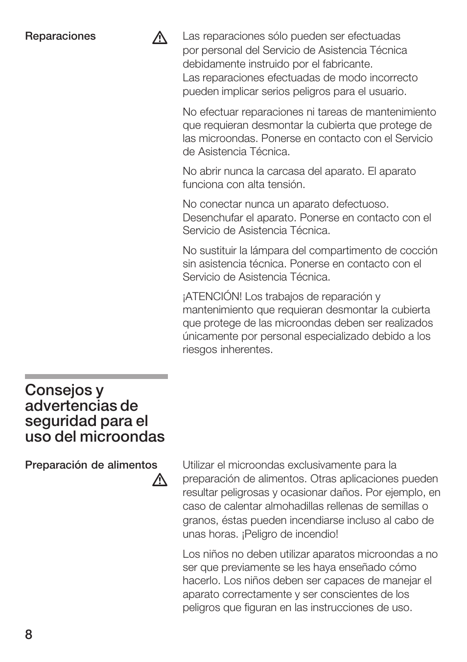 Siemens HF15G561 User Manual | Page 8 / 164