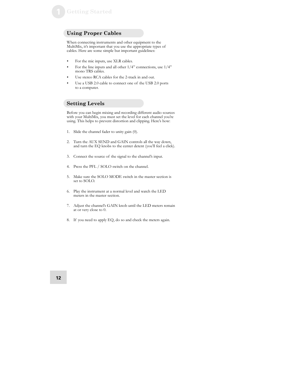 ALESIS MULTIMIX USB2.0 User Manual | Page 14 / 58
