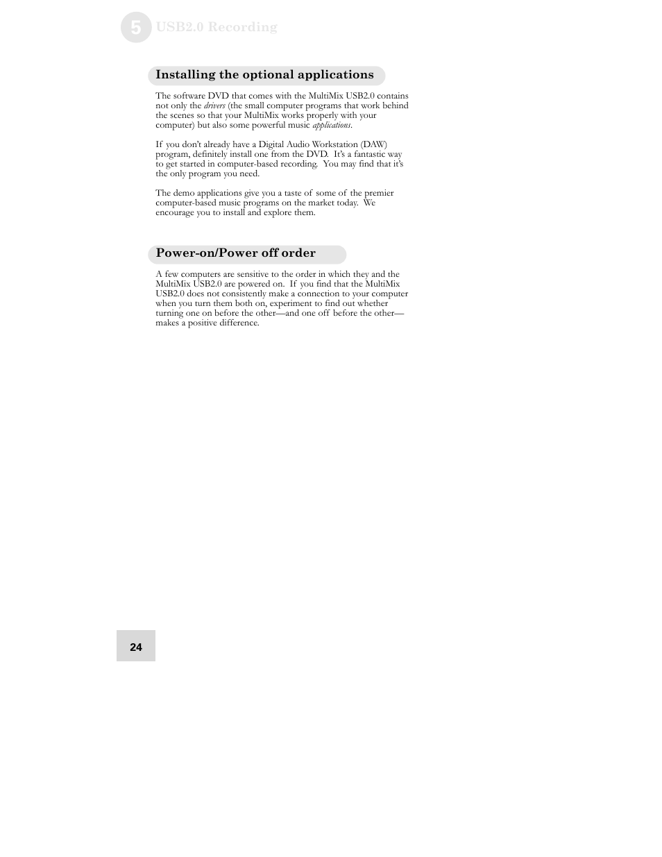 ALESIS MULTIMIX USB2.0 User Manual | Page 26 / 58