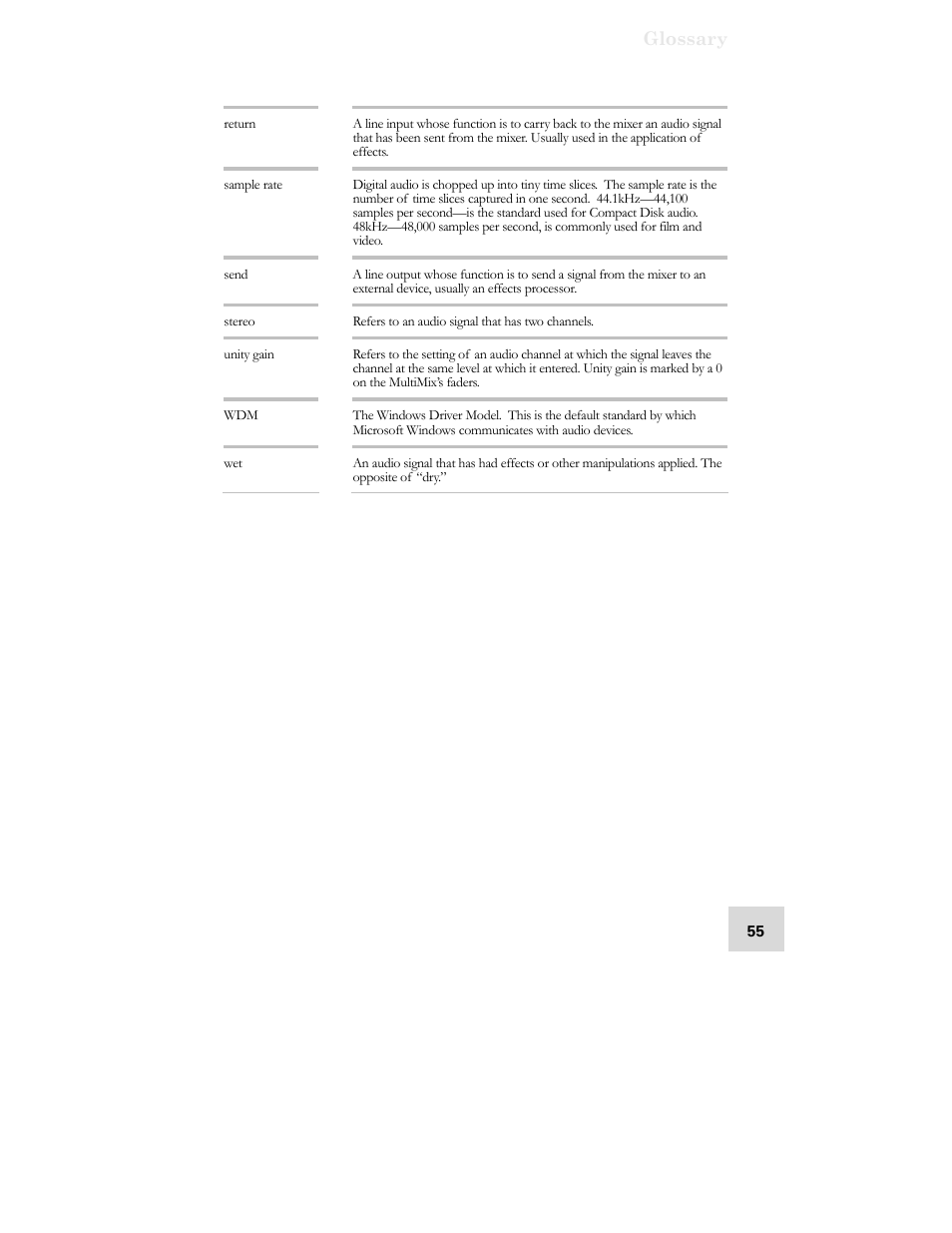 ALESIS MULTIMIX USB2.0 User Manual | Page 57 / 58