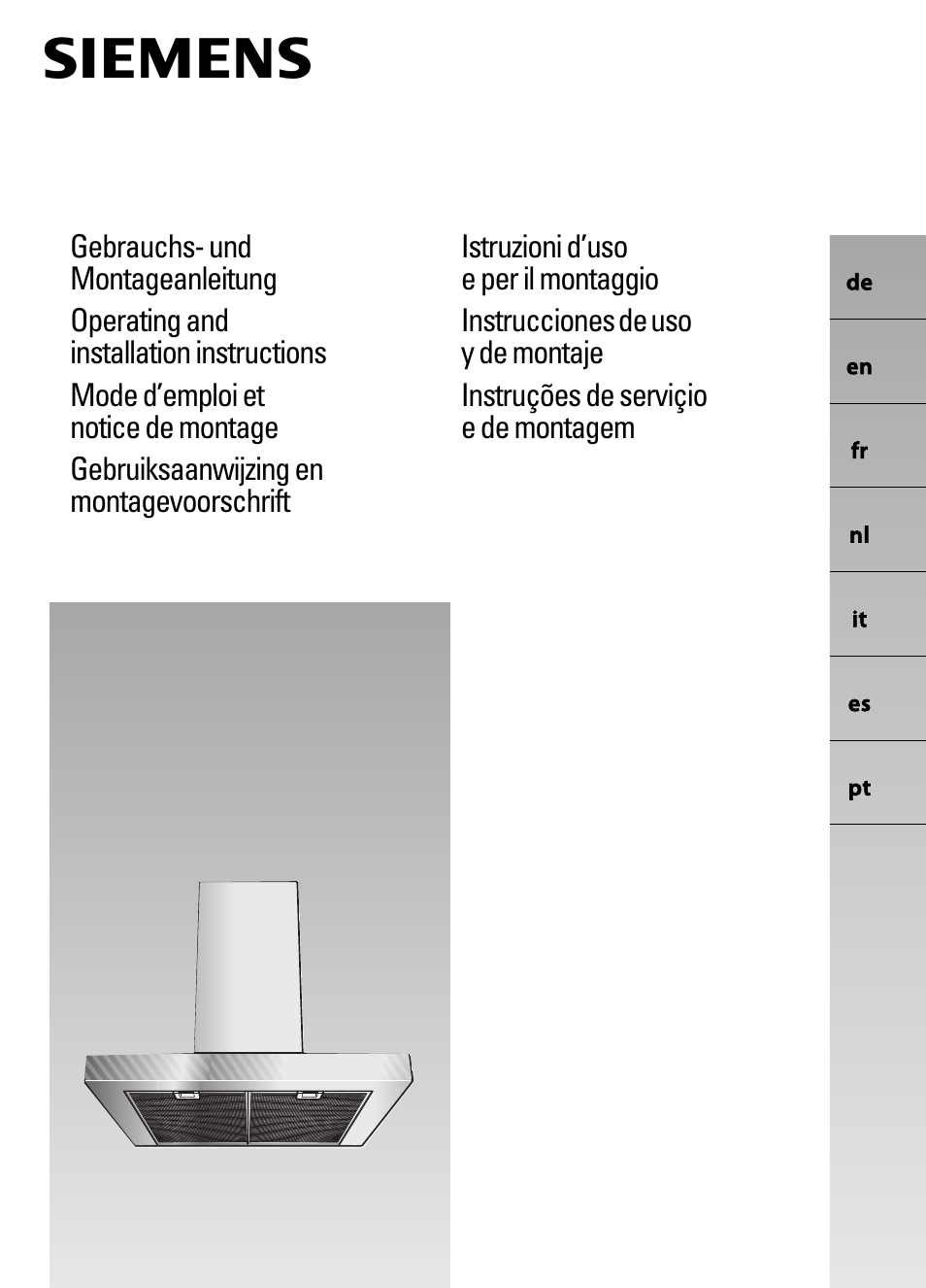 Siemens LC258BA90 User Manual | 156 pages