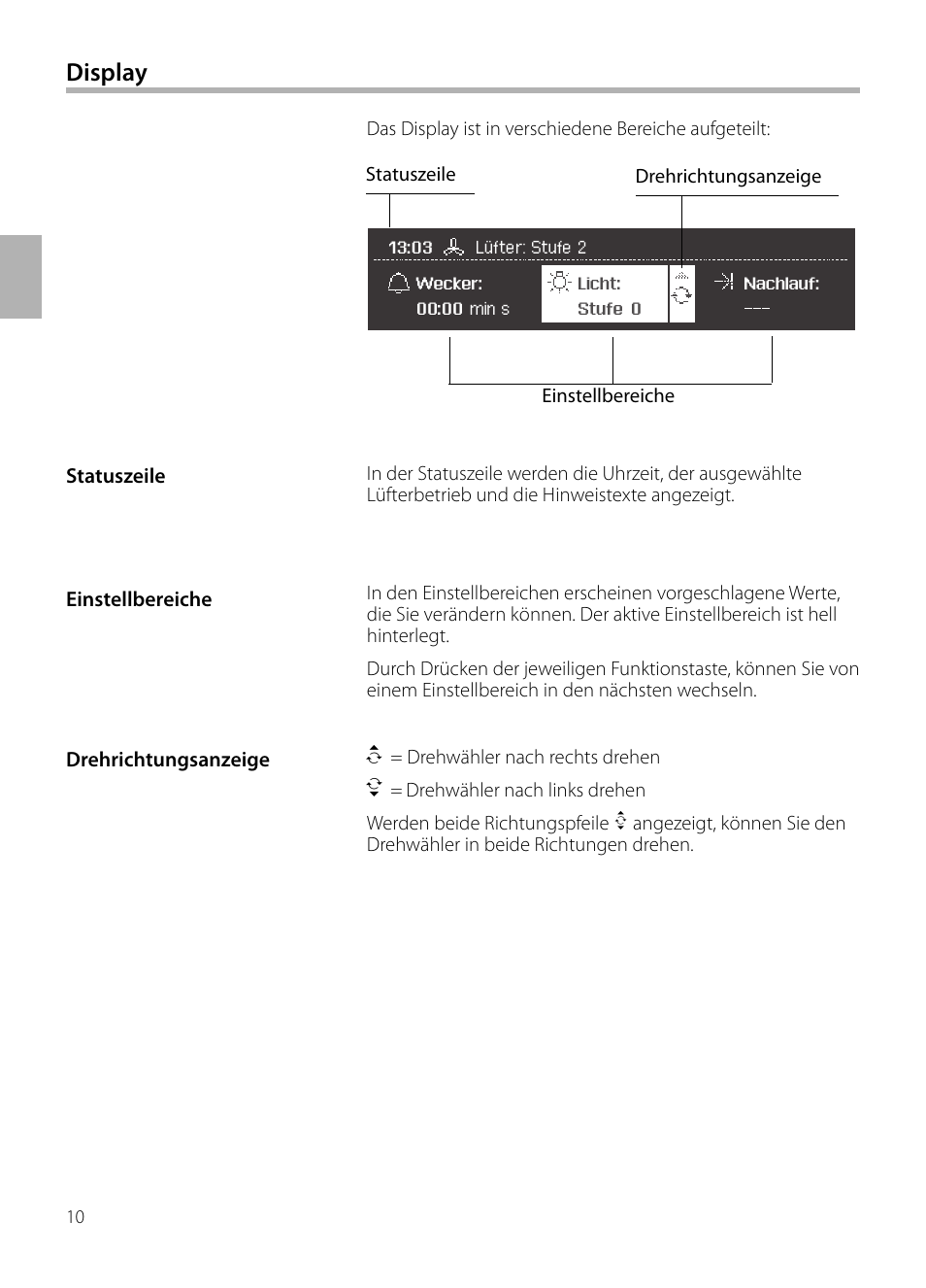 Display | Siemens LC258BA90 User Manual | Page 10 / 156