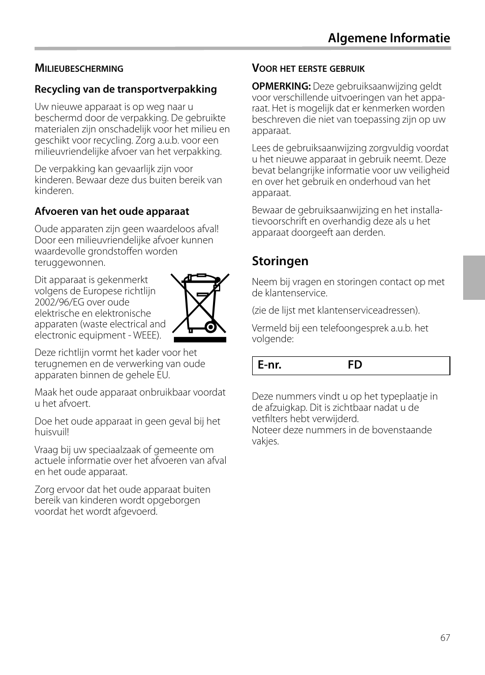 Siemens LC258BA90 User Manual | Page 67 / 156