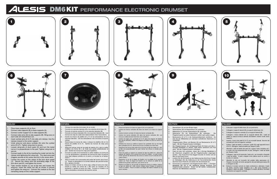 ALESIS DM6 User Manual | 2 pages