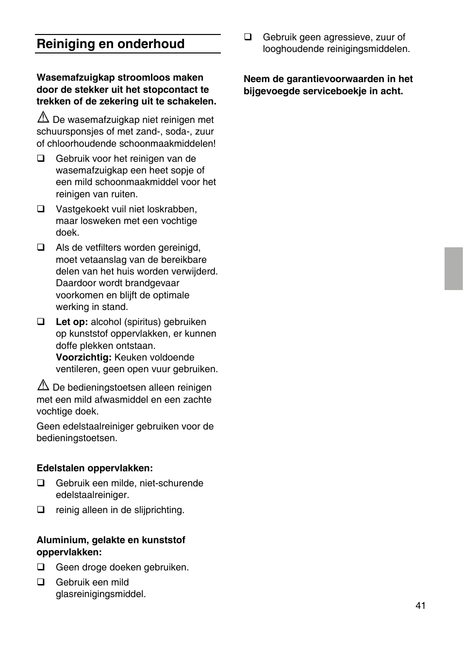 Reiniging en onderhoud | Siemens LF259RB50 User Manual | Page 41 / 84