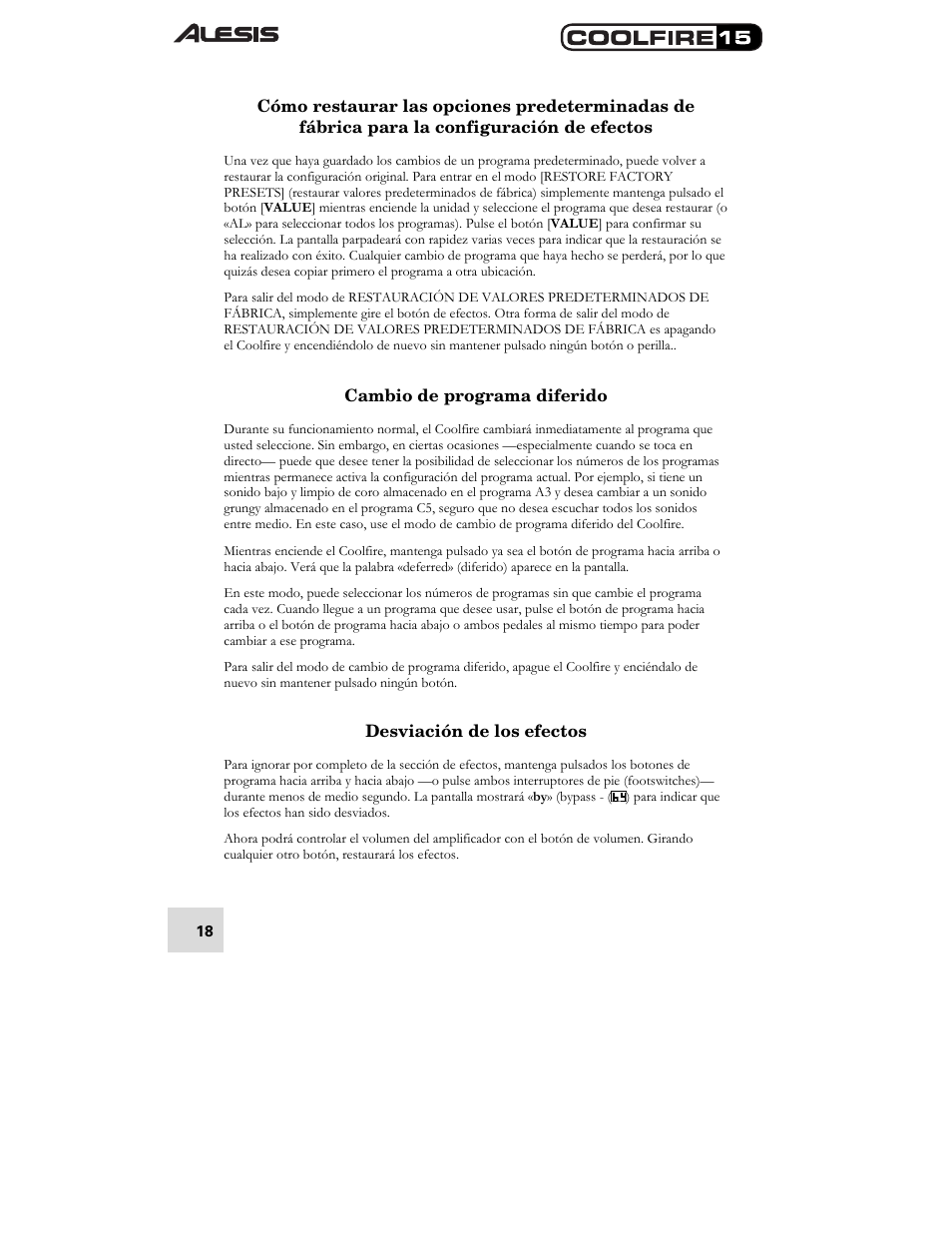 ALESIS COOLFIRE 15 User Manual | Page 20 / 51