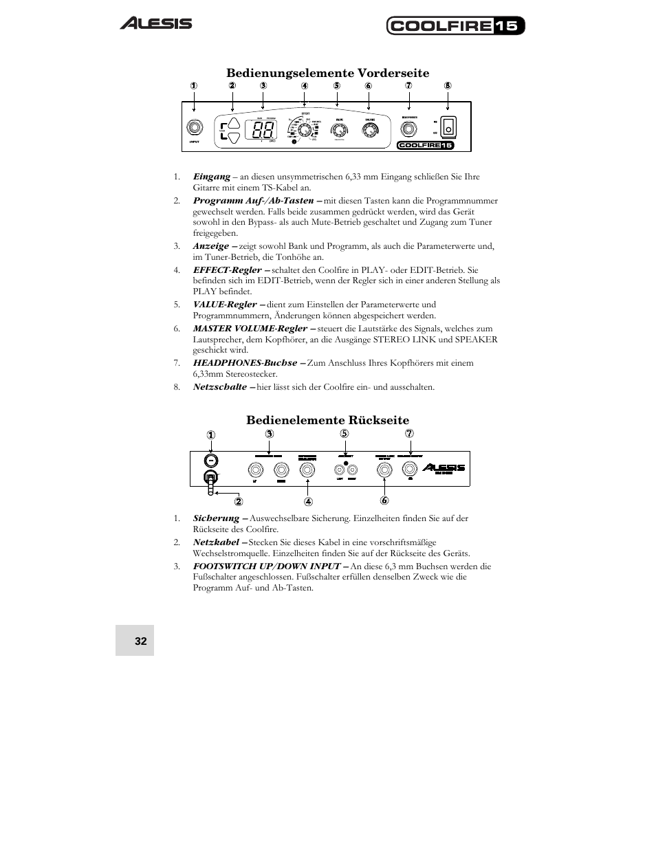 ALESIS COOLFIRE 15 User Manual | Page 34 / 51