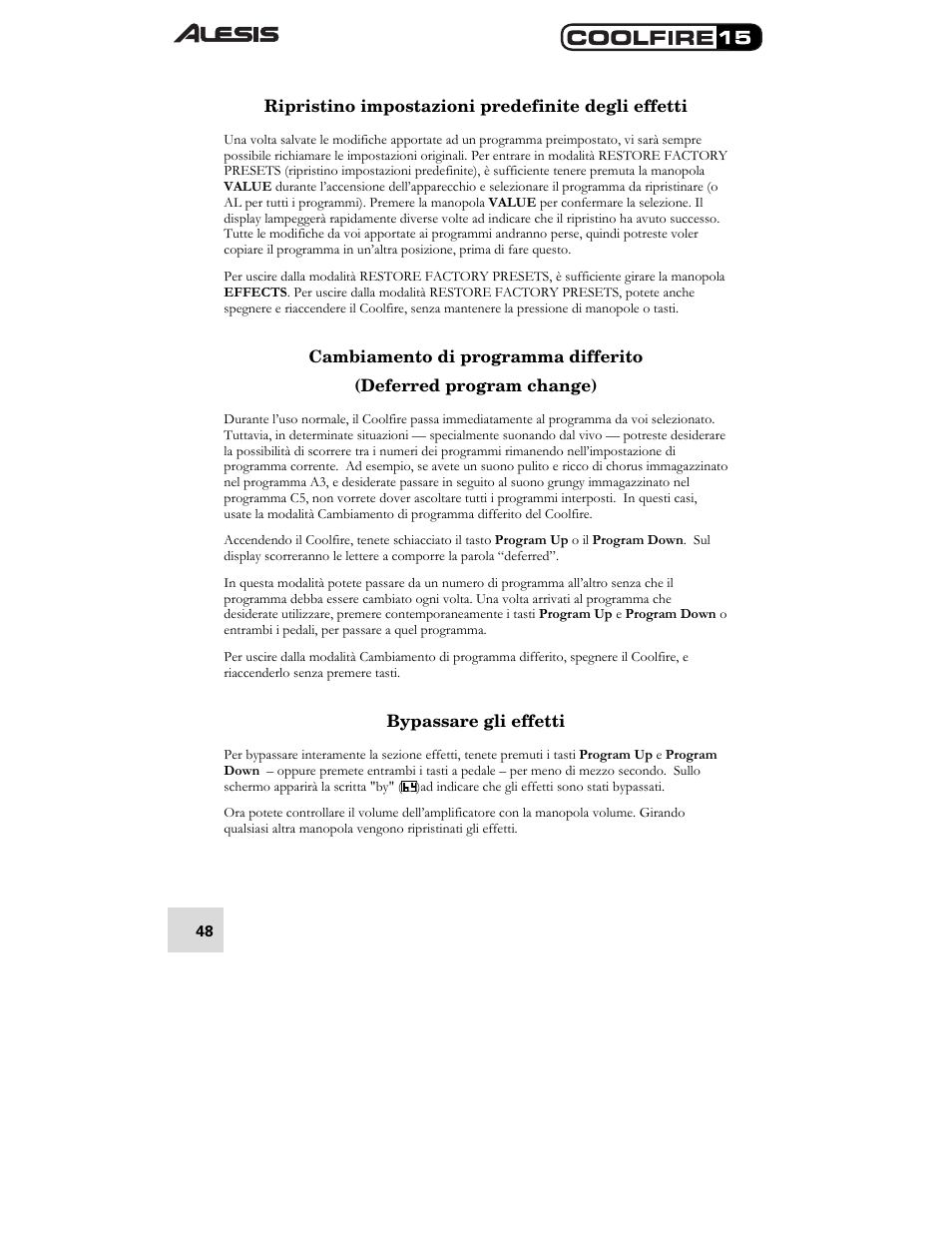ALESIS COOLFIRE 15 User Manual | Page 50 / 51