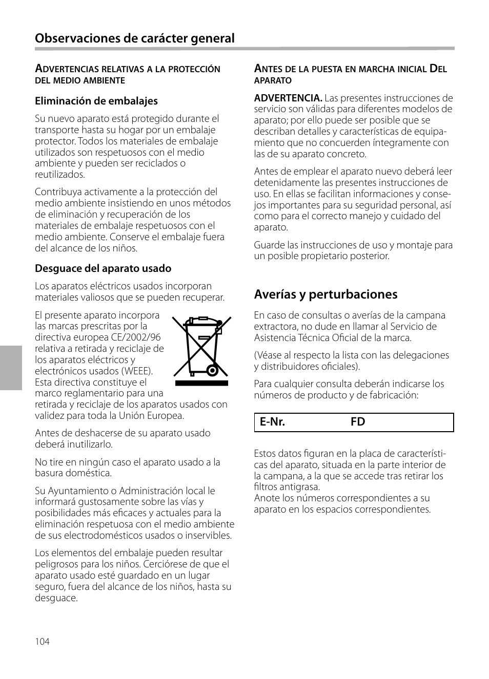 Siemens LF959BL90 User Manual | Page 104 / 148