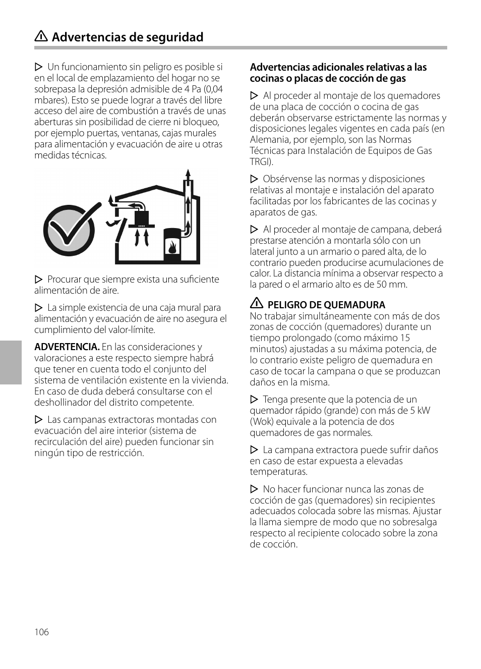 Advertencias de seguridad | Siemens LF959BL90 User Manual | Page 106 / 148