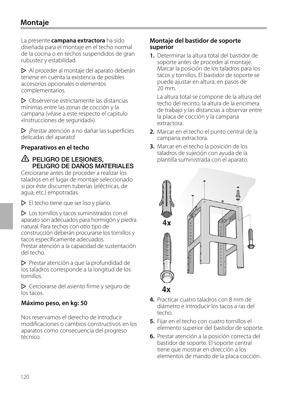 Montaje | Siemens LF959BL90 User Manual | Page 120 / 148