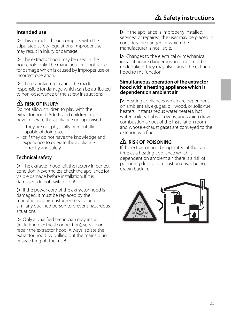 Safety instructions | Siemens LF959BL90 User Manual | Page 25 / 148