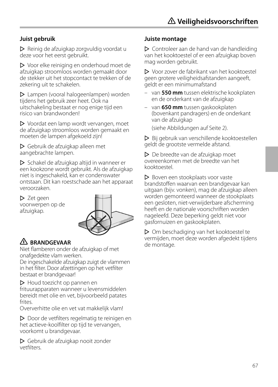 Veiligheidsvoorschriften | Siemens LF959BL90 User Manual | Page 67 / 148