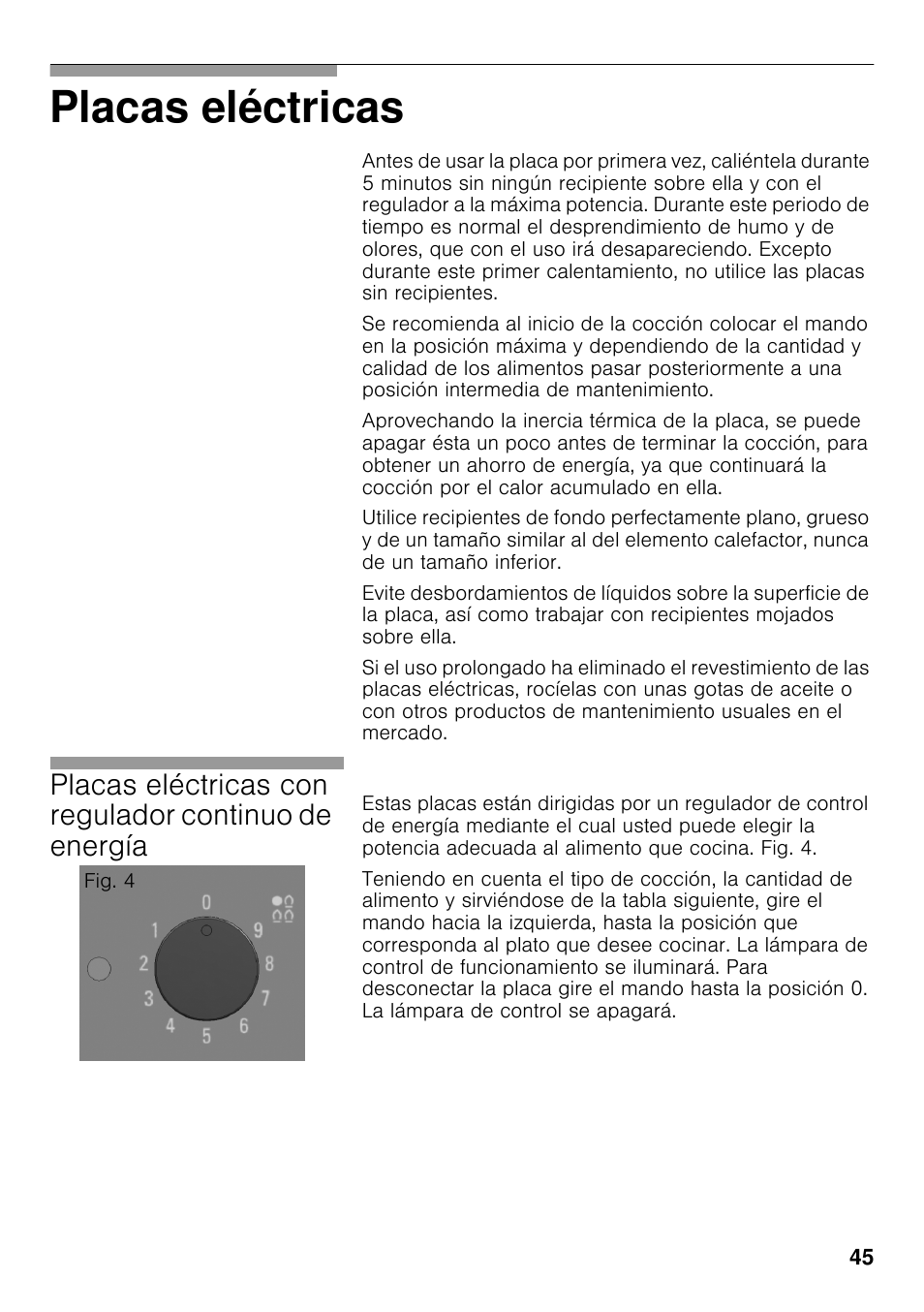 Placas eléctricas | Siemens EC645PB90E User Manual | Page 44 / 65