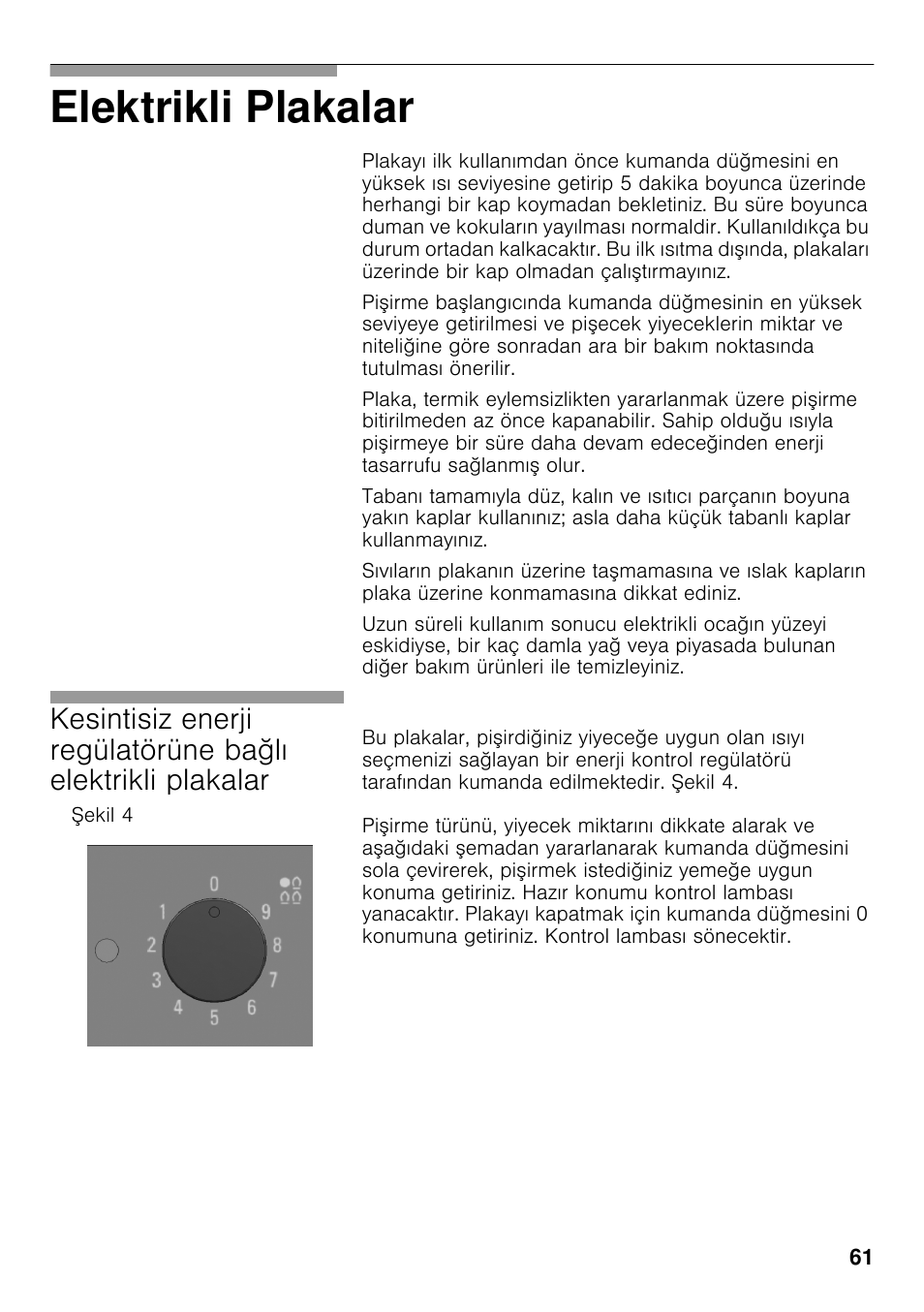 Elektrikli plakalar | Siemens EC645PB90E User Manual | Page 60 / 65