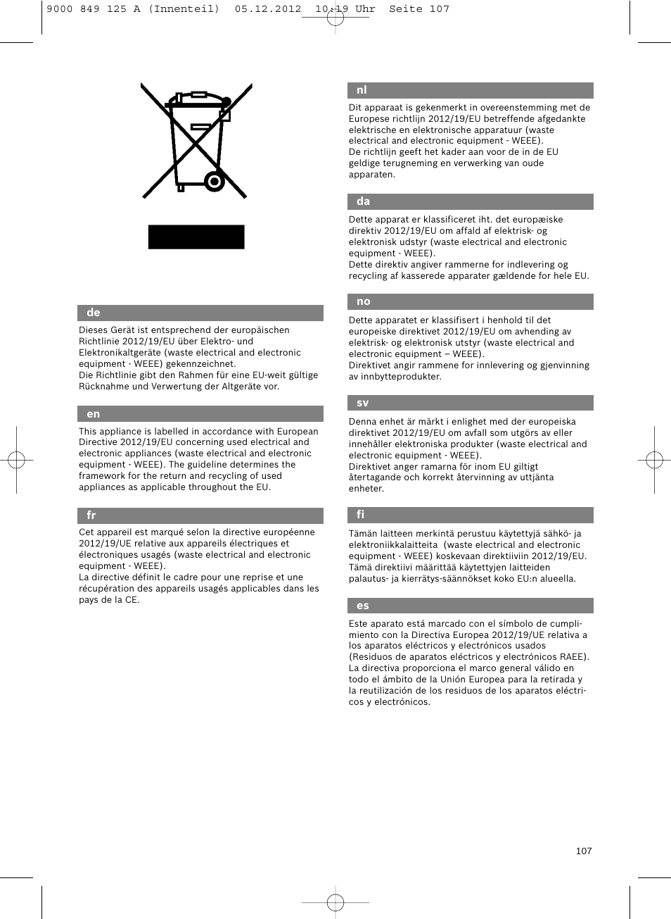 Siemens VS06G2080 User Manual | Page 106 / 117