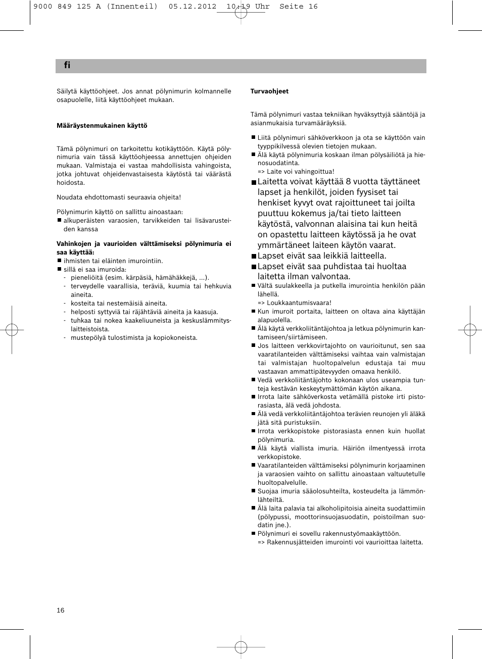 De sv fi | Siemens VS06G2080 User Manual | Page 17 / 117